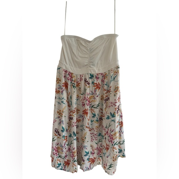 Torrid Women’s Midi Jersey Challis Sweetheart Tube Dress with Floral Print Sz 2X - Picture 2 of 7